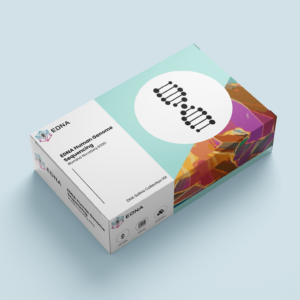 Whole genome sequencing saliva collection kit 3D mockup